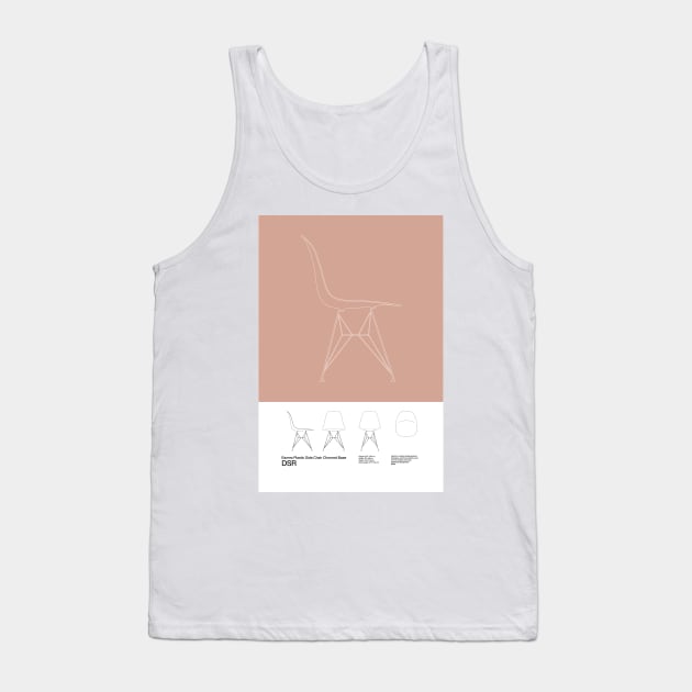 Eames DSR Chair Poster Mid Century Design - Minimal Design - Charles and Ray Eames Tank Top by sub88